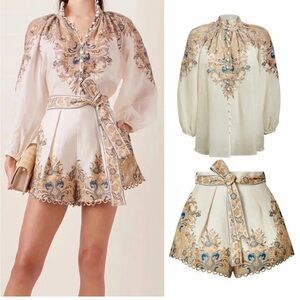 Zimmermann Freja paisley blouse NWOT